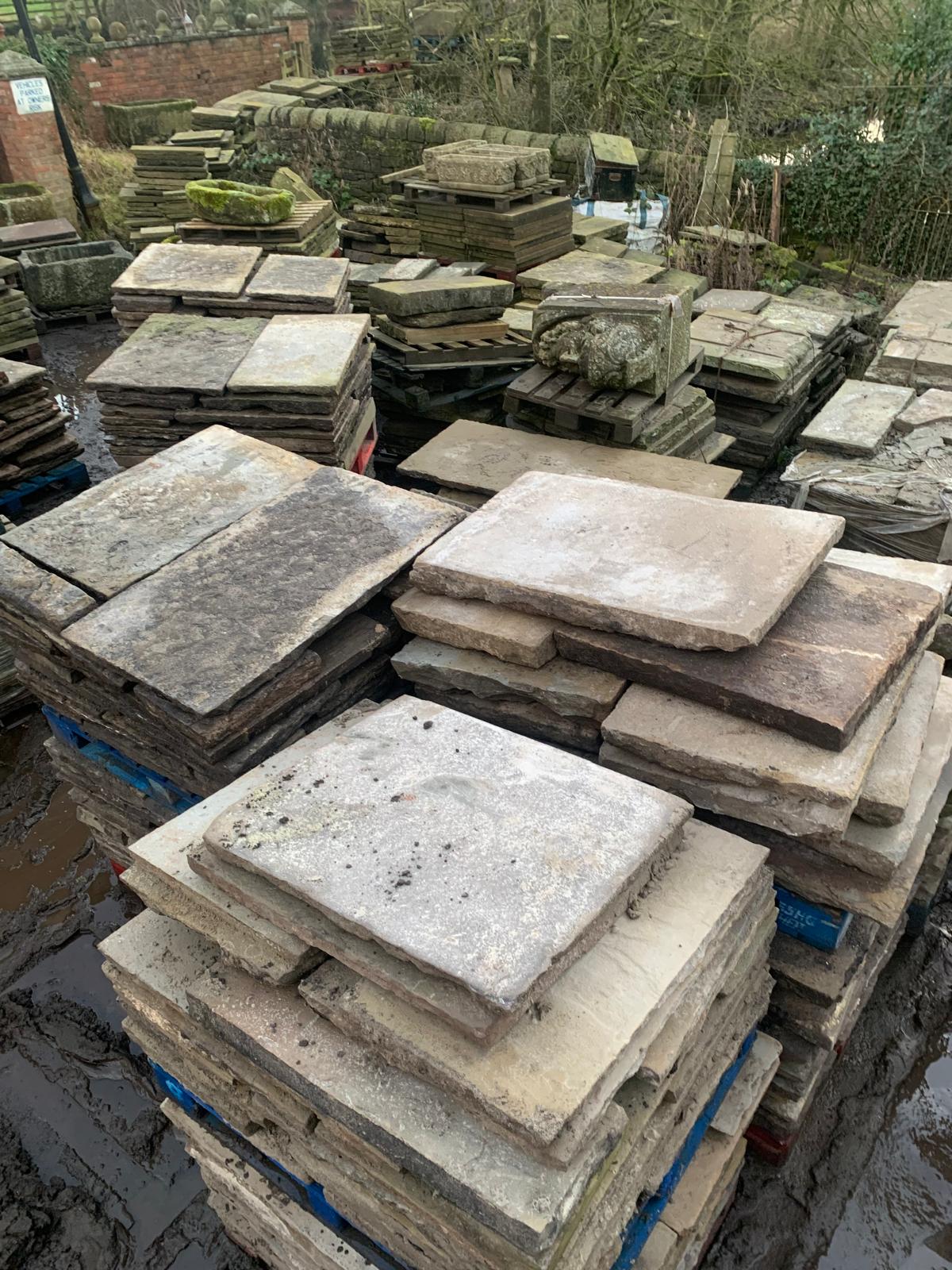 York stone paving flagstones bought Preston Bolton Blackburn
