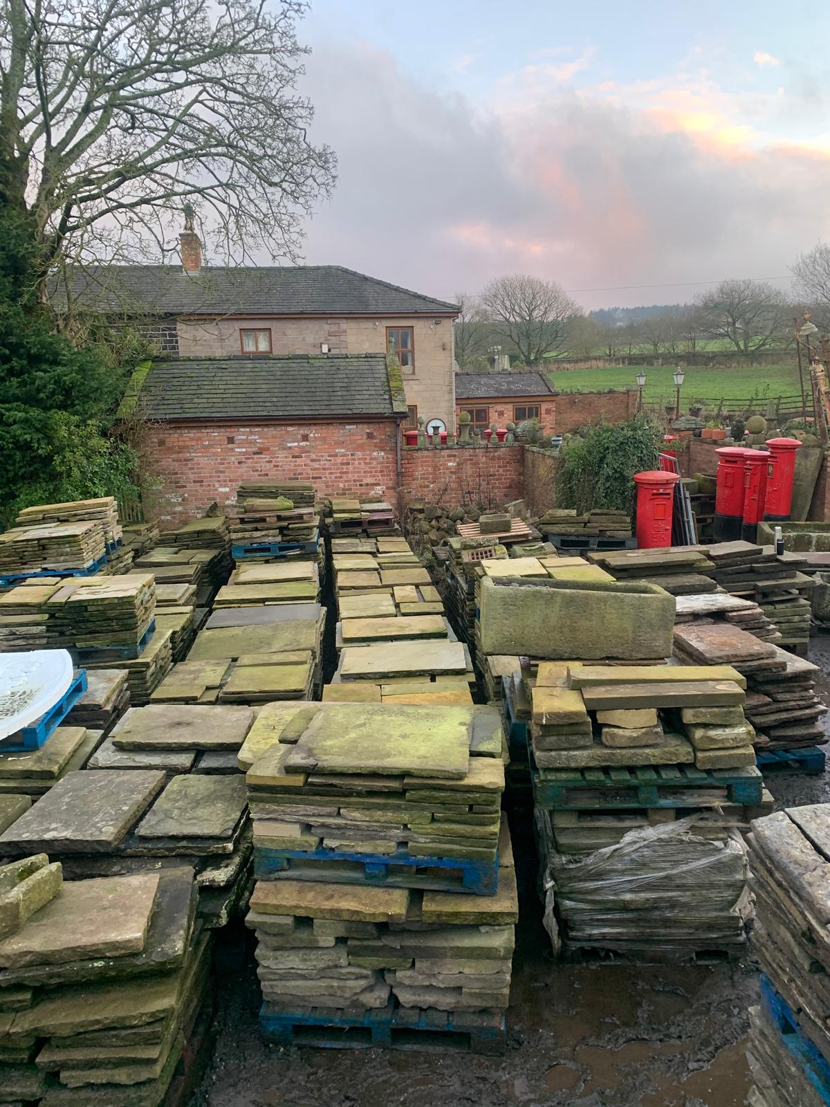 York stone paving flagstones bought Preston Bolton Blackburn