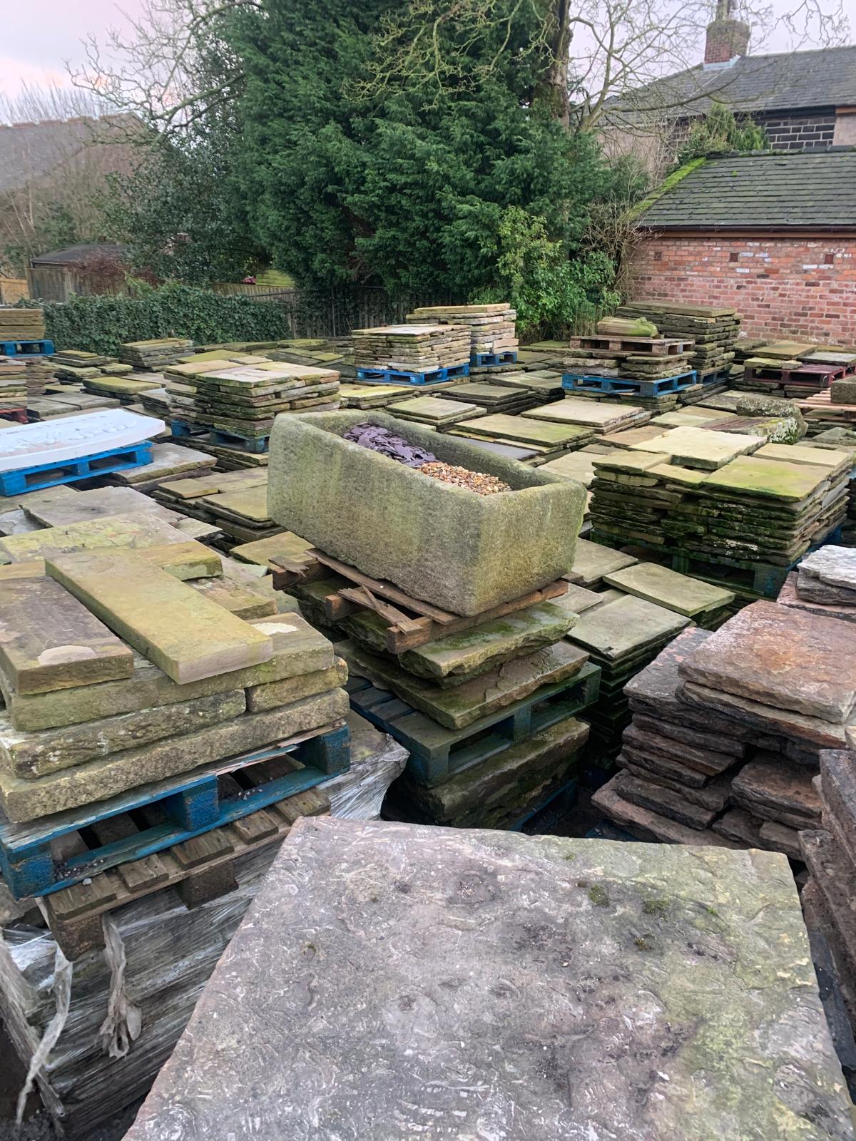 York stone paving flagstones bought Preston Bolton Blackburn