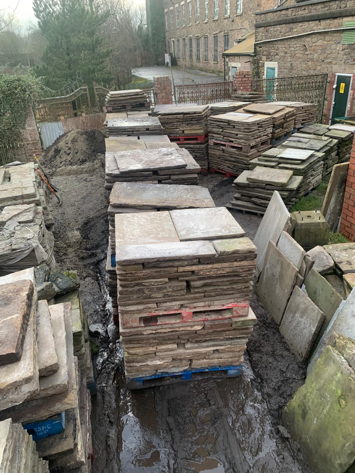 York stone paving flagstones bought Preston Bolton Blackburn